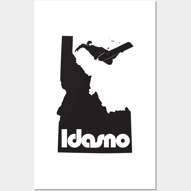 Idasno Board-Black Wall Art by GrumpyDog